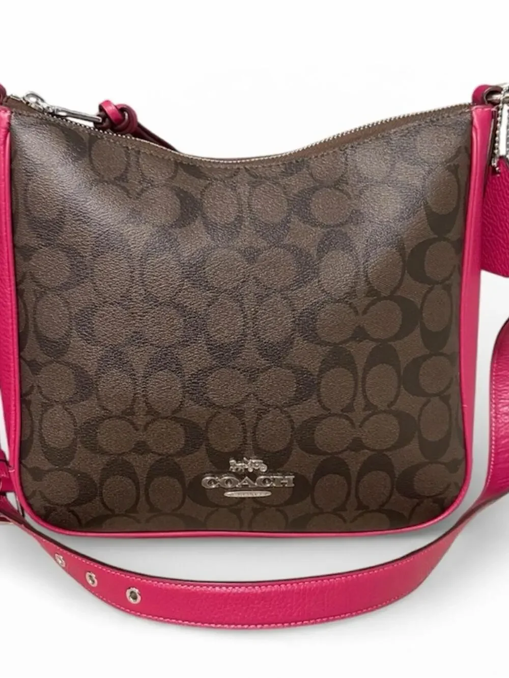 Coach Ellie File Crossbody Signature Canvas NWT
